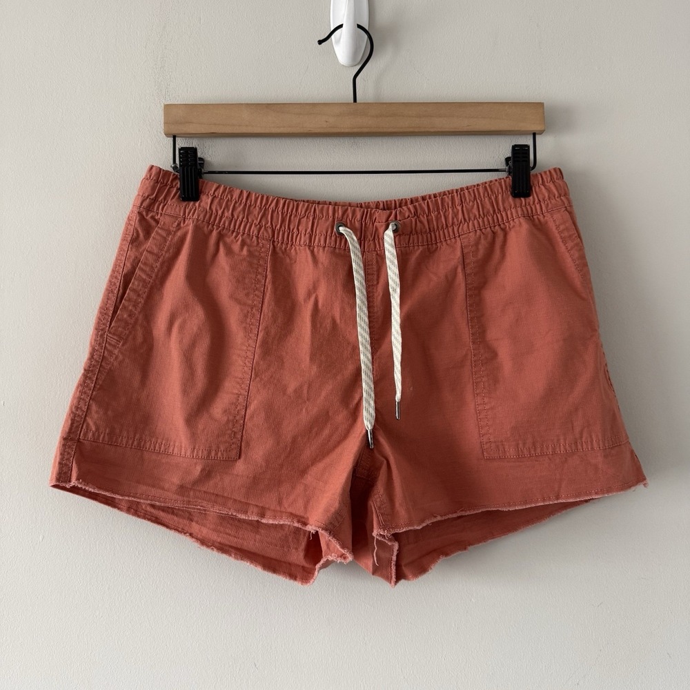 Vuori Ripstop Shorts VW385 Organic Cotton Outdoor Hiking Summer Beach Raw Hem